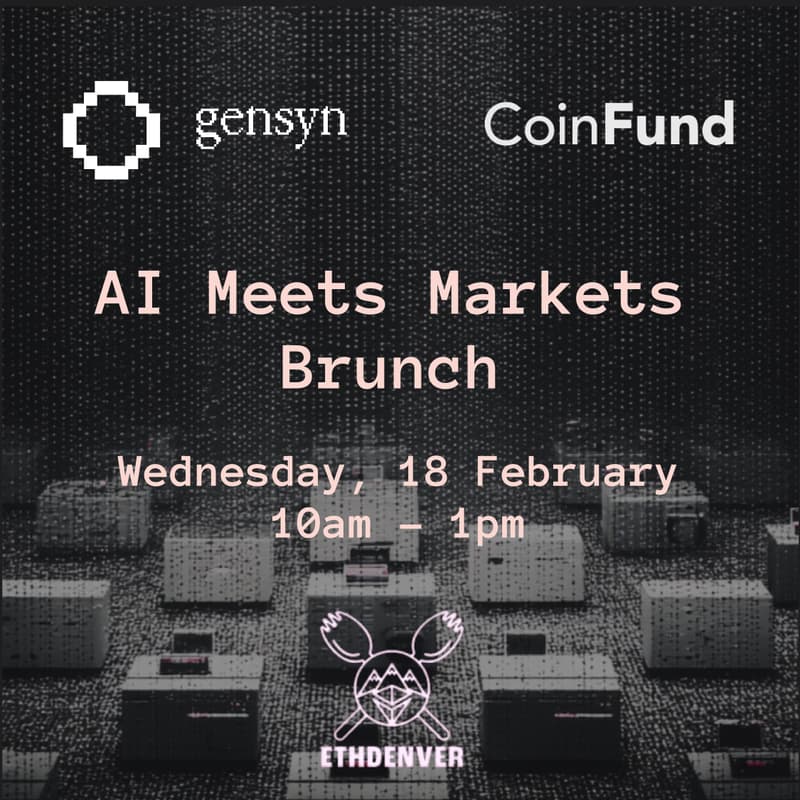 Cover Image for AI Meets Markets: Join CoinFund and Gensyn at Brunch