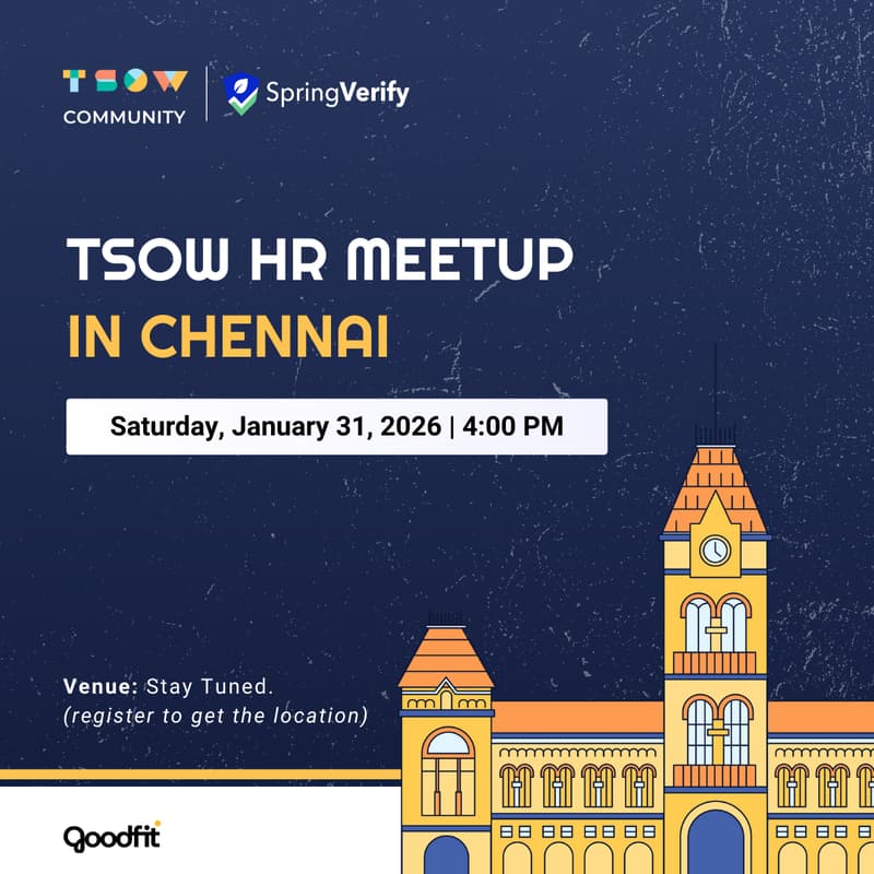 Cover Image for TSOW HR Meetup in Chennai