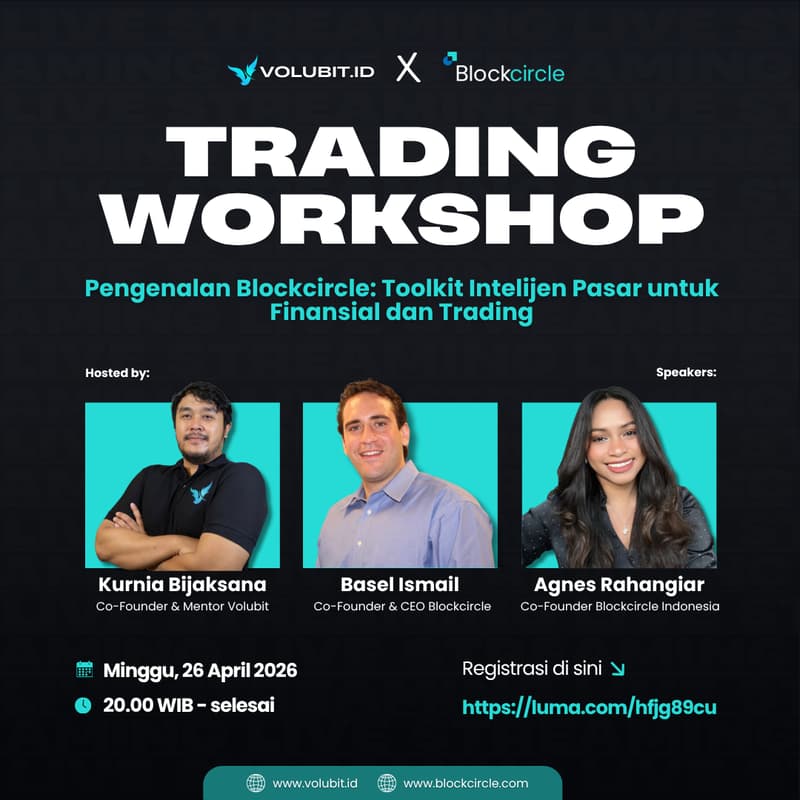 Cover Image for Trading Workshop - Pengenalan Blockcircle: Toolkit Intelijen Pasar untuk Finansial dan Trading