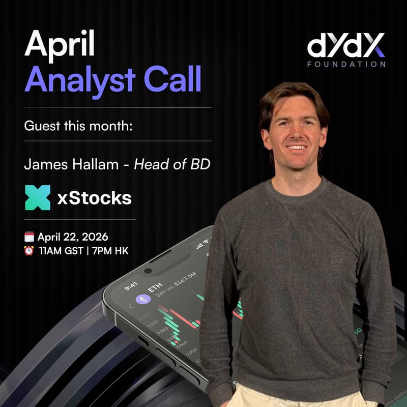 Cover Image for dYdX Analyst Call - April 2026
