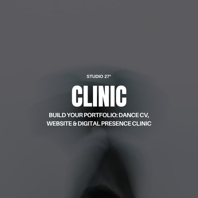 Cover Image for Build Your Portfolio: Dance CV, Website & Digital Presence Clinic