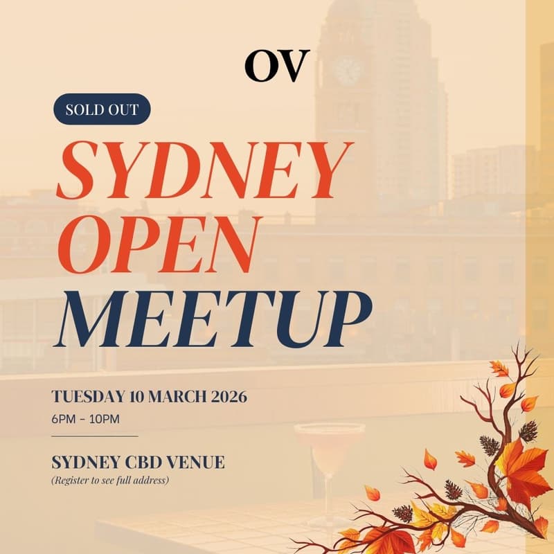 Cover Image for OV Sydney Open Meetup: Autumn Beginnings ** SOLD OUT**