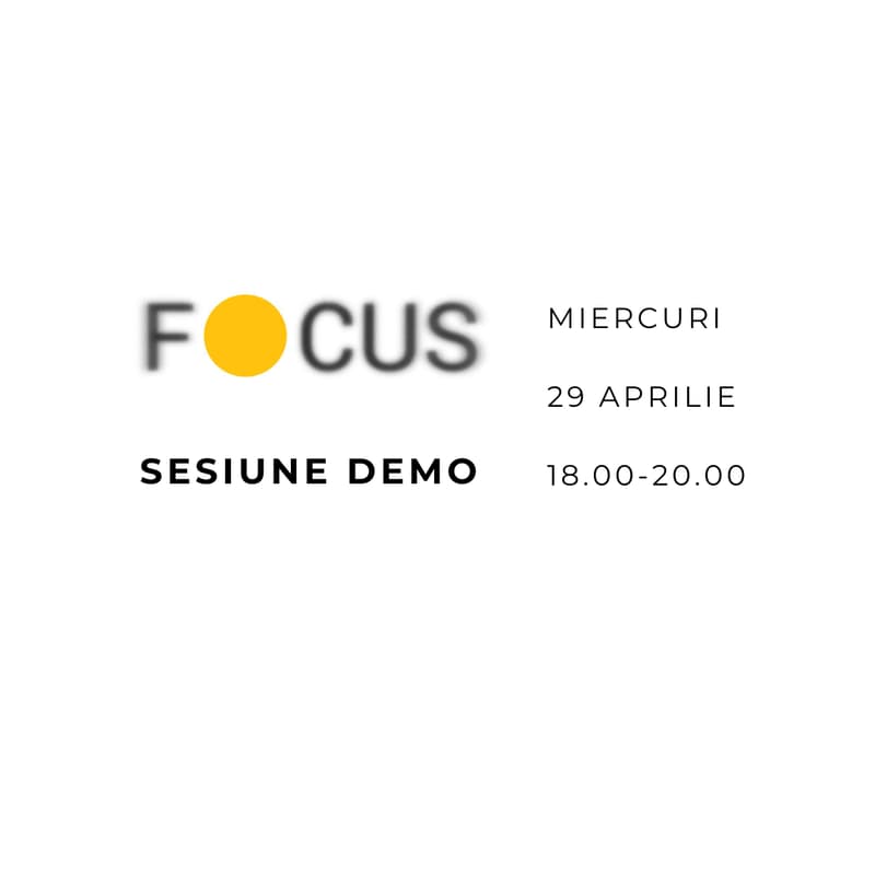 Cover Image for demoFOCUS [29 aprilie]