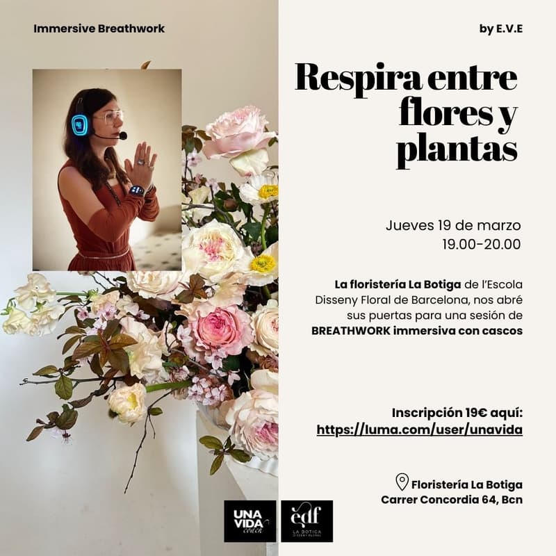 Cover Image for Respira entre flores y plantas - BREAHWORK Experience en la floristería