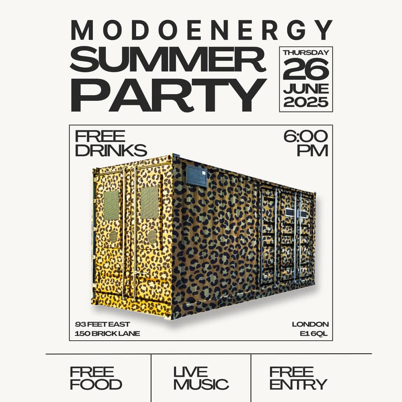 Cover Image for Modo Energy Summer Party 2025
