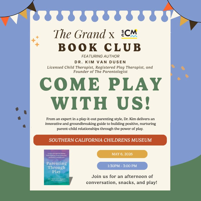 Cover Image for Grand Pursuit Book Club: Parenting through Play with Dr. Kim Van Dusen