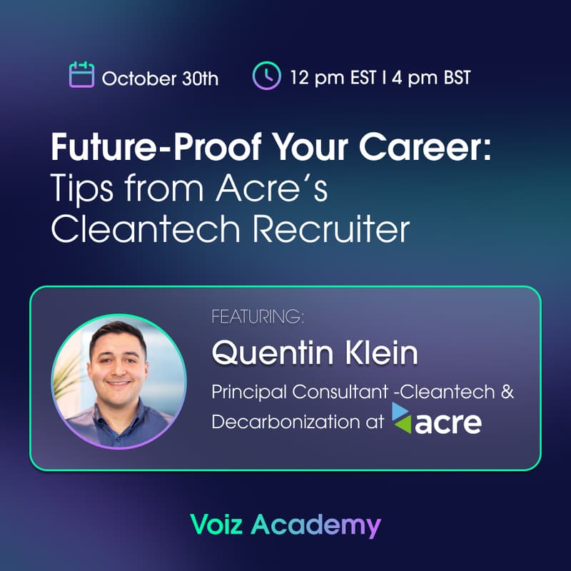 Cover Image for Future-Proof Your Career: Tips from Acre’s Cleantech Recruiter