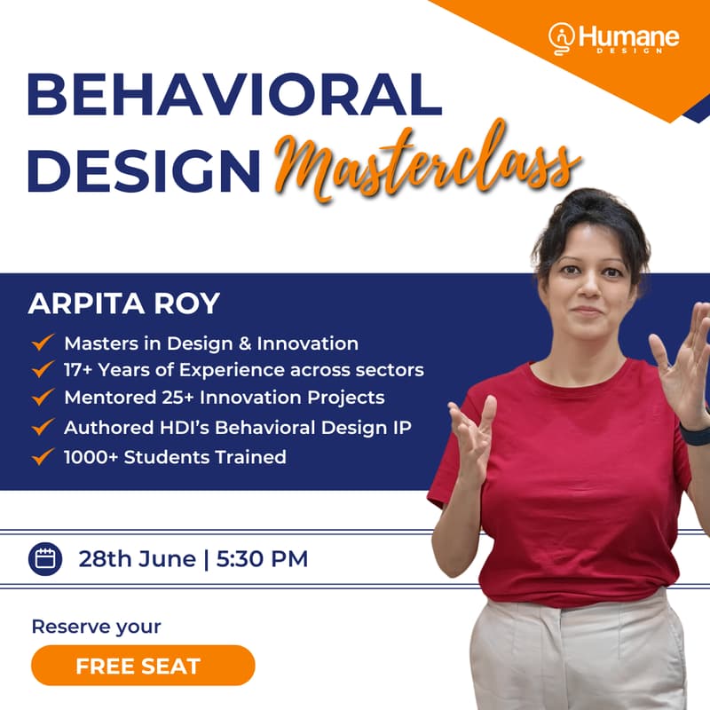 Cover Image for Behavioral Design Masterclass with Arpita Roy