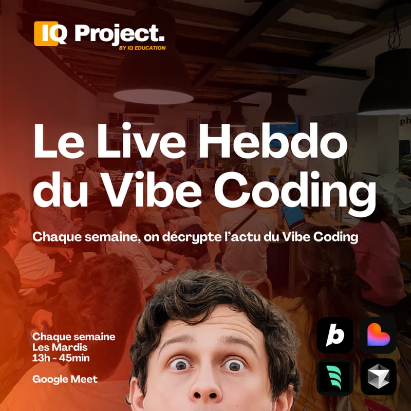 Cover Image for #1 Live Hebdo du Vibe coding By IQ Project (45min)