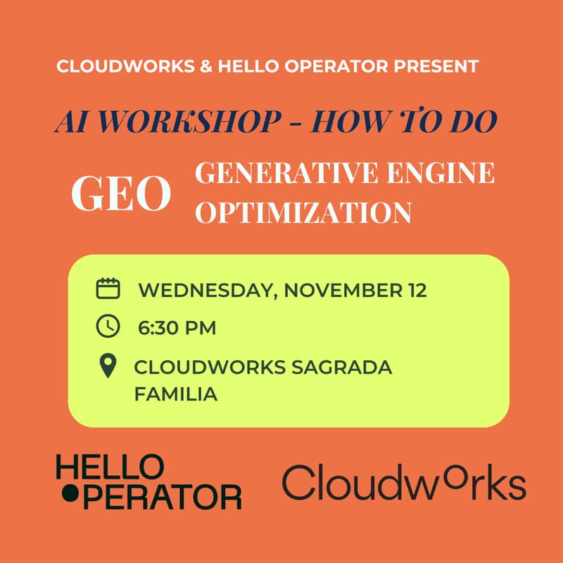 Cover Image for AI Workshop #2: Generative Engine Optimization (GEO)