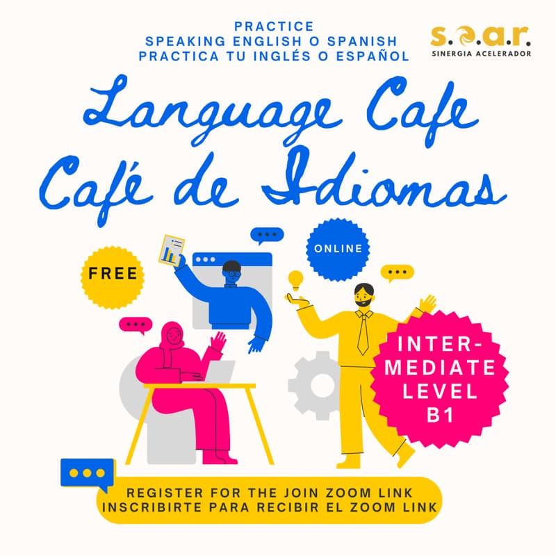 Cover Image for Language Cafe | Café de Idiomas - Intermediate B1 Level English / Spanish