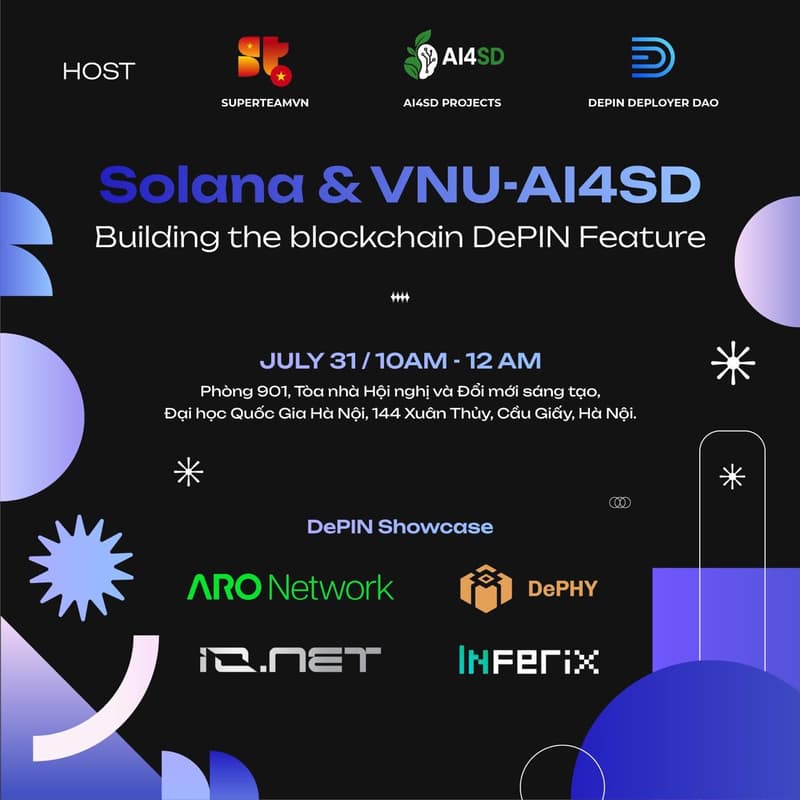 Ảnh bìa cho Solana & VNU-AI4SD: Building the DePIN Feature