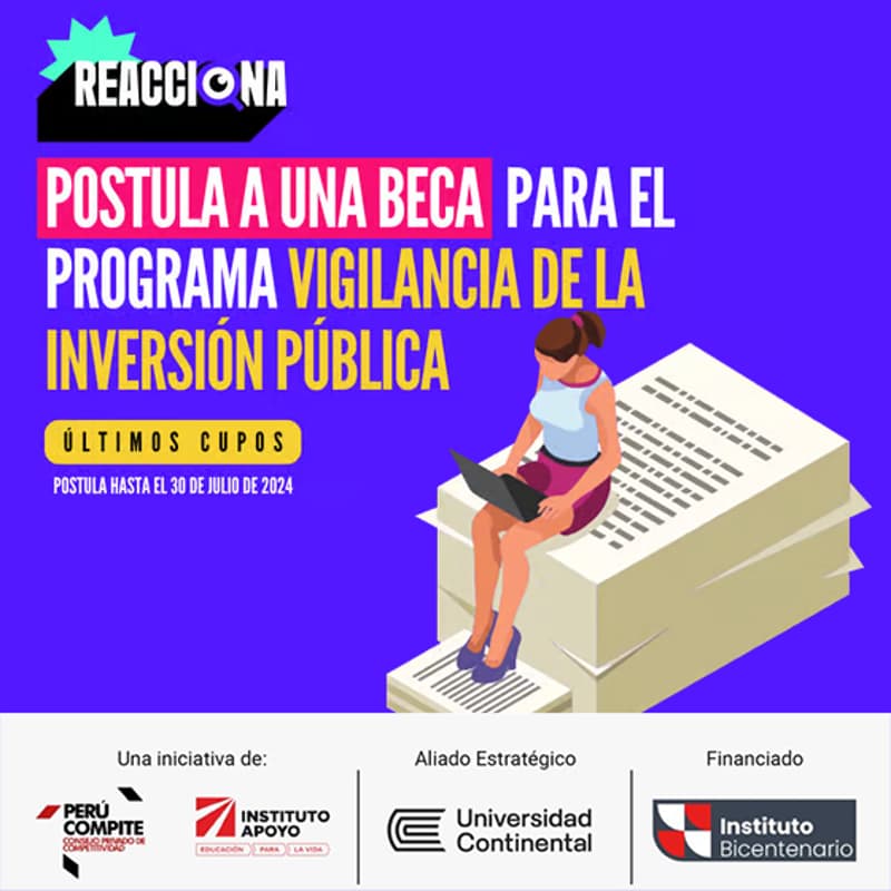 Cover Image for ¡Postula a una beca de ReAcciona!