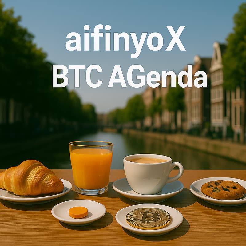 Cover Image for Treasury Brunch hosted by aifinyo AG x BTC AGenda @Bitcoin Amsterdam