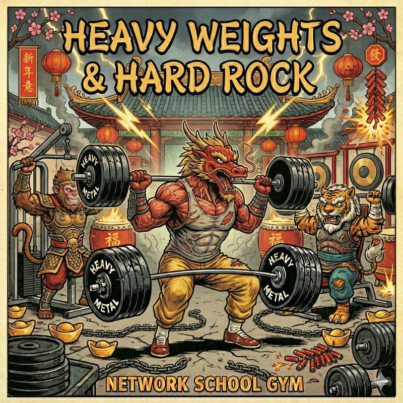 Cover Image for Heavy Weights & Hard Rock πͺπΈ - Learn Barbell Squat (LEG DAY)