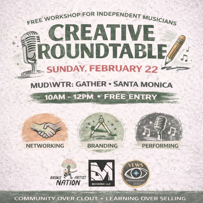 Cover Image for Creative Roundtable: Free Workshop for Independent Musicians