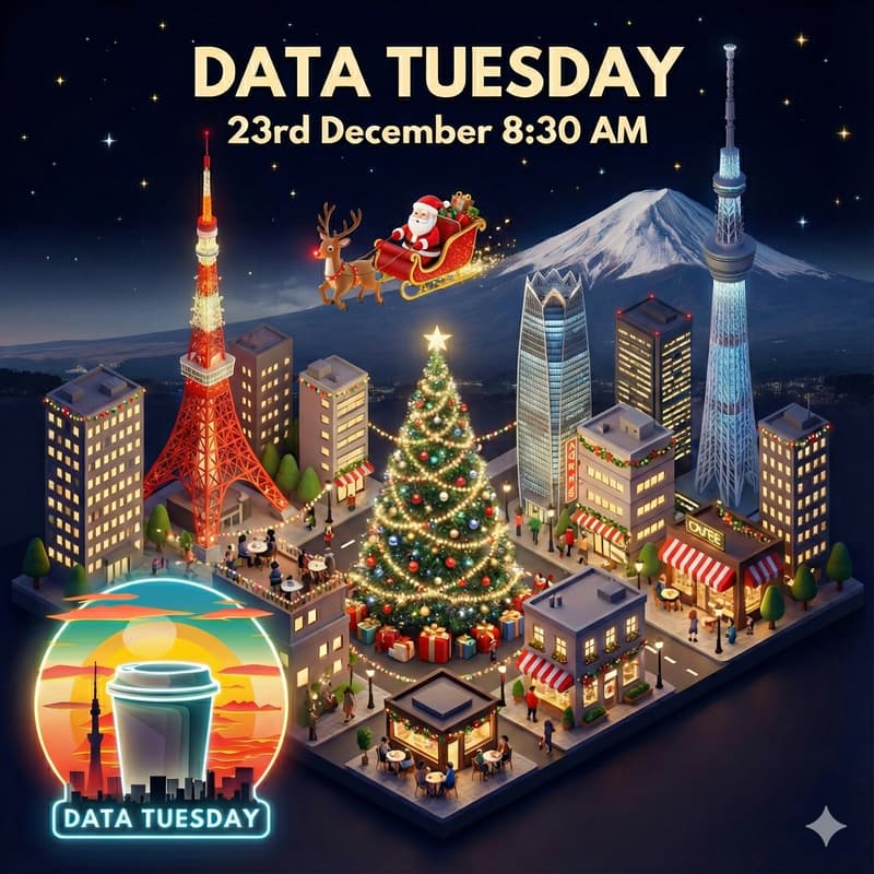 Cover Image for Data Tuesday Tokyo # 20 - Past, present and the future of Data and AI - with Glögg!