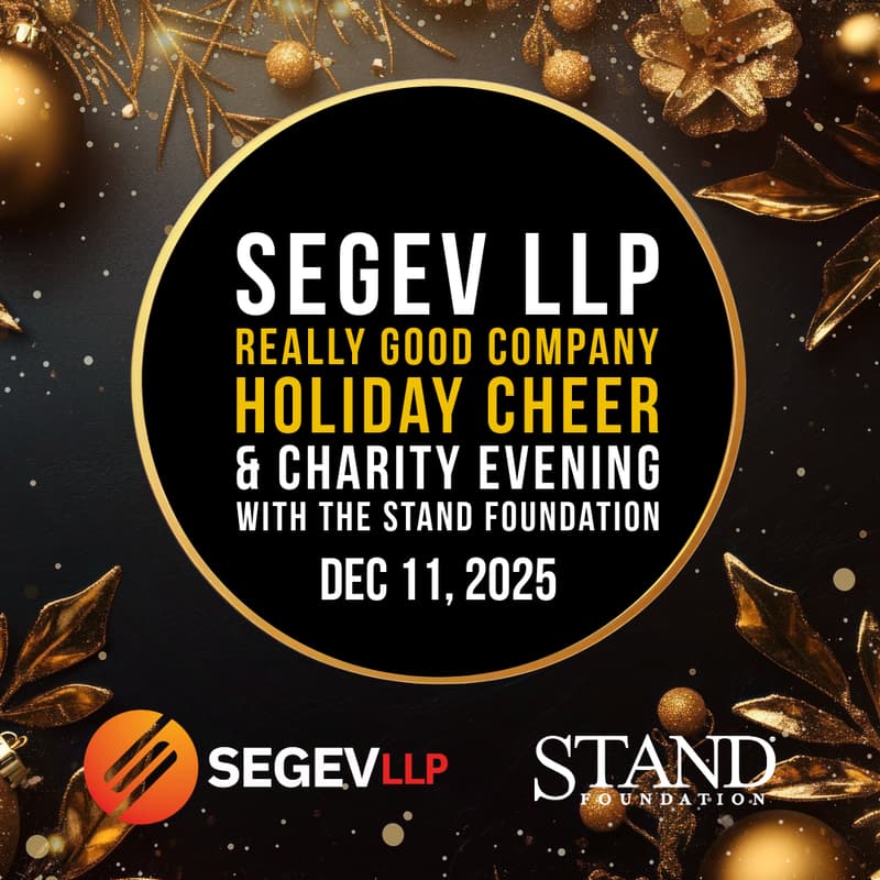 Cover Image for Segev LLP Really Good Company Holiday Cheer & Charity Evening with the STAND Foundation