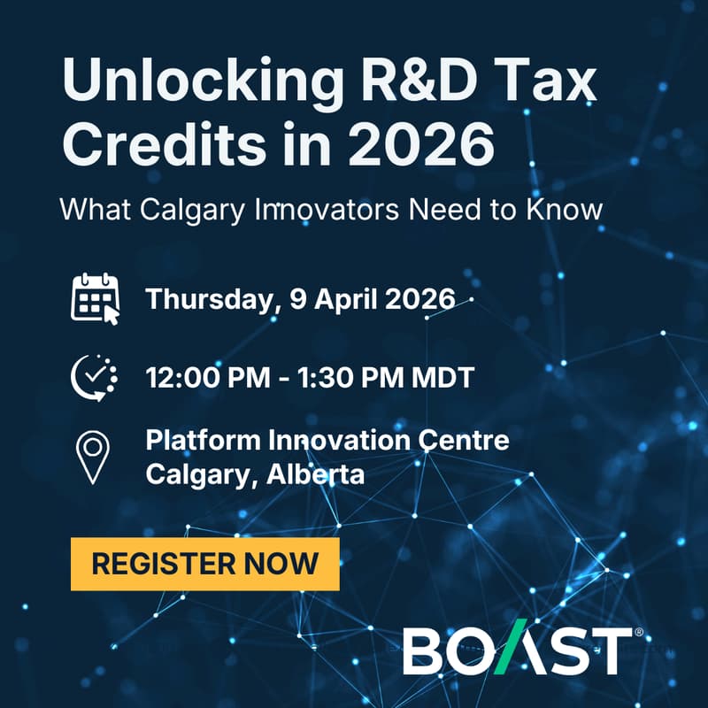 Cover Image for Lunch & Learn Workshop: Unlocking R&D Tax Credits in 2026: What Calgary Innovators Need to Know