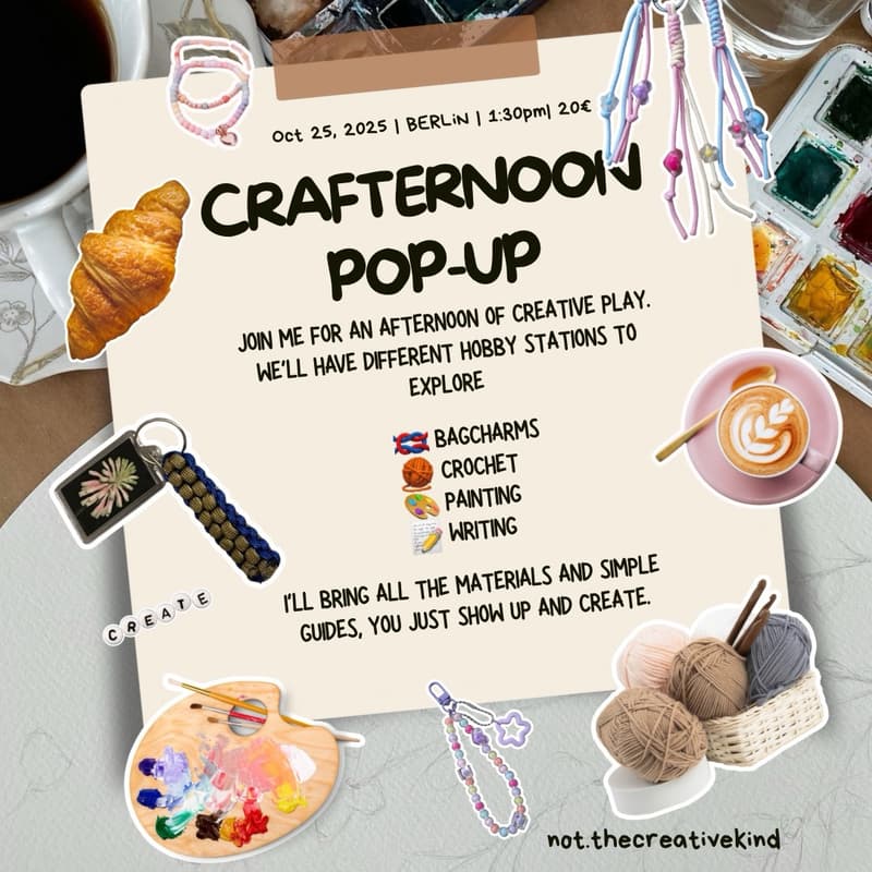 Cover Image for Crafternoon Pop Up