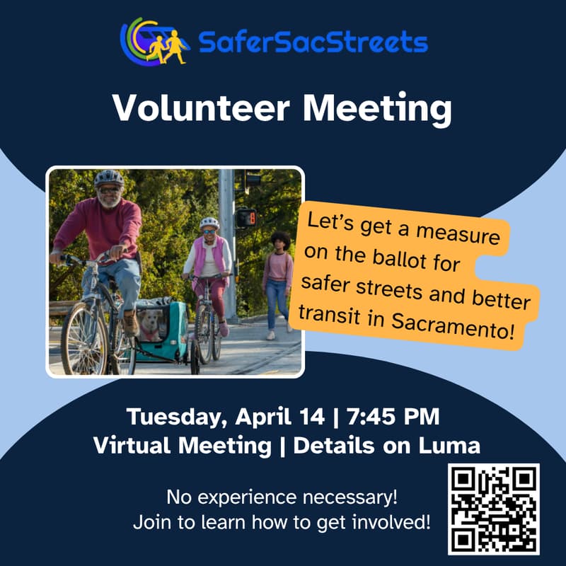 Cover Image for Safer Sac Streets Volunteer Meeting