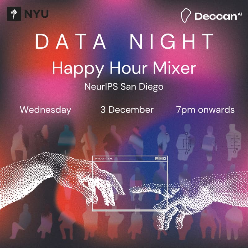 Cover Image for Data Night: NeurIPS Happy Hour Mixer w/ NYU x DeccanAI