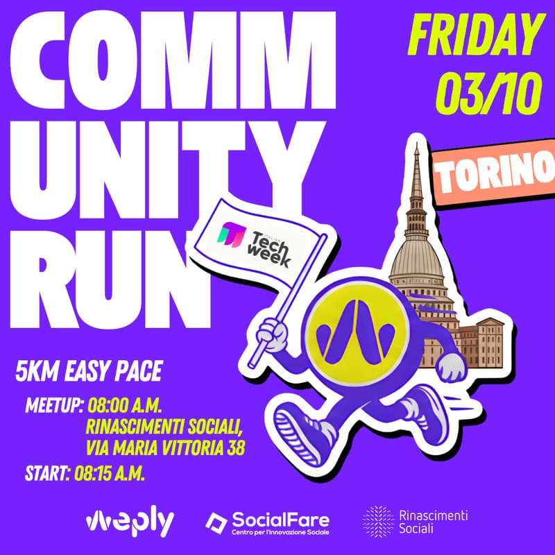 Cover Image for Community Run| Weply w/ SocialFare Accelerator
