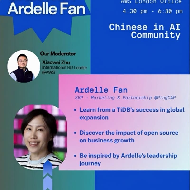 Invite Only：London Chinese In AI Community - AWS & PingCAP 的封面图片