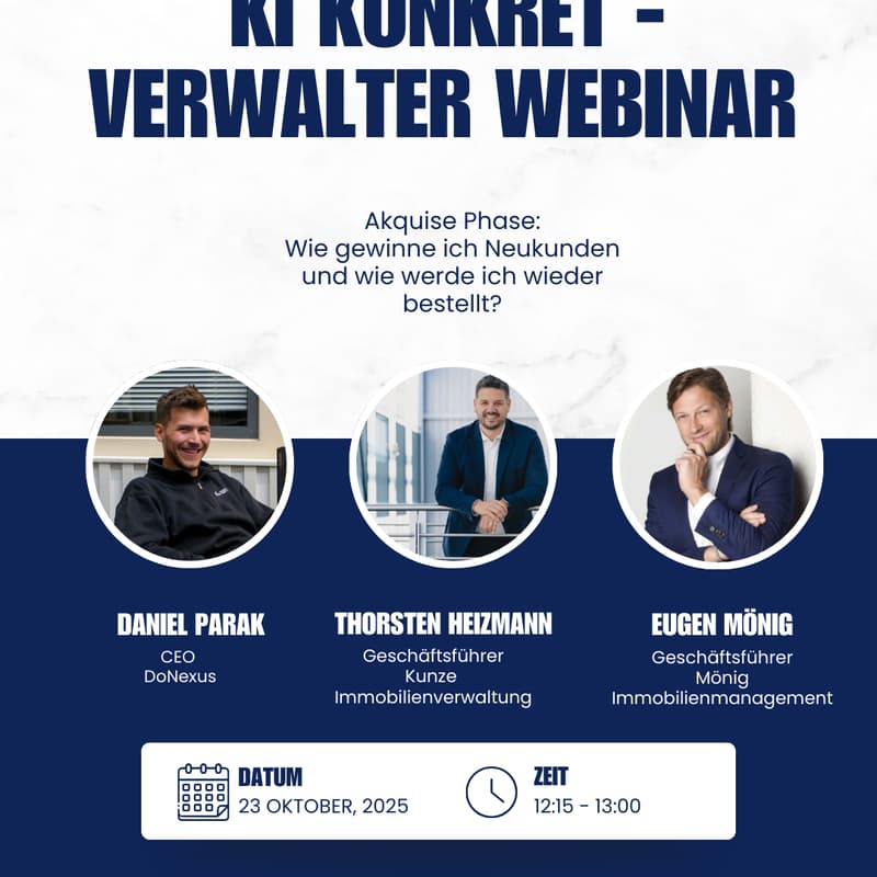 Cover Image for KI konkret - Das Verwalter Webinar mit Thorsten und Daniel