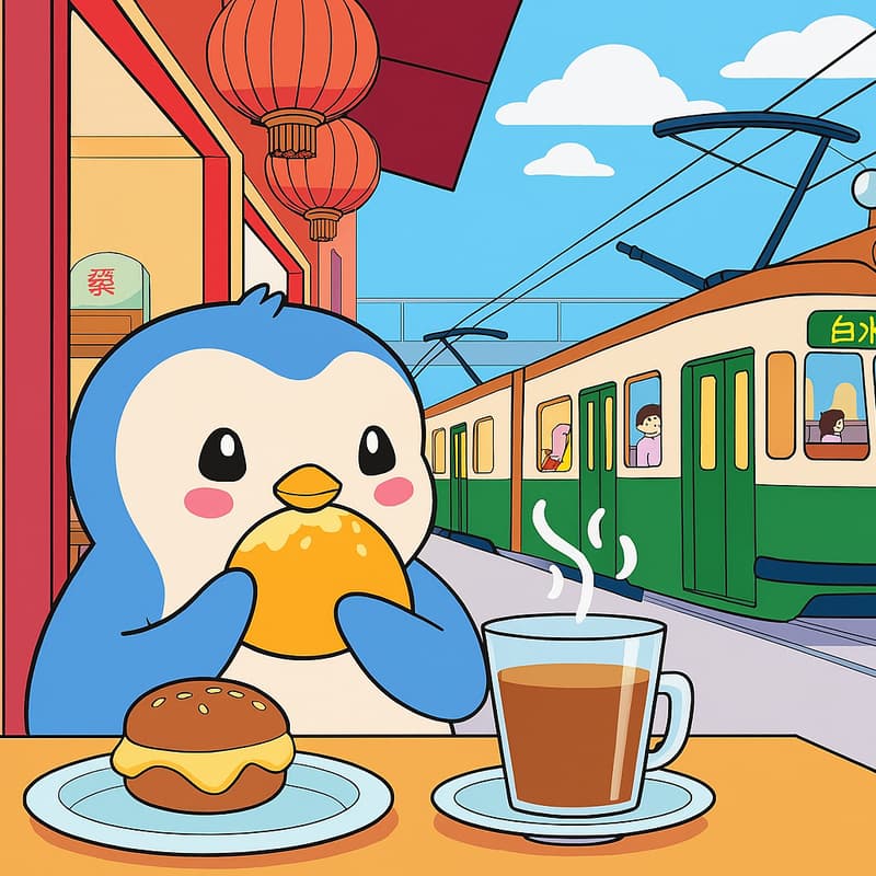 Cover Image for Pengu HK Pineapple Bun Breakfast!