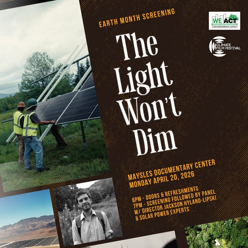 Cover Image for Solar Shorts: Earth Week Screening hosted by WE ACT and CFF