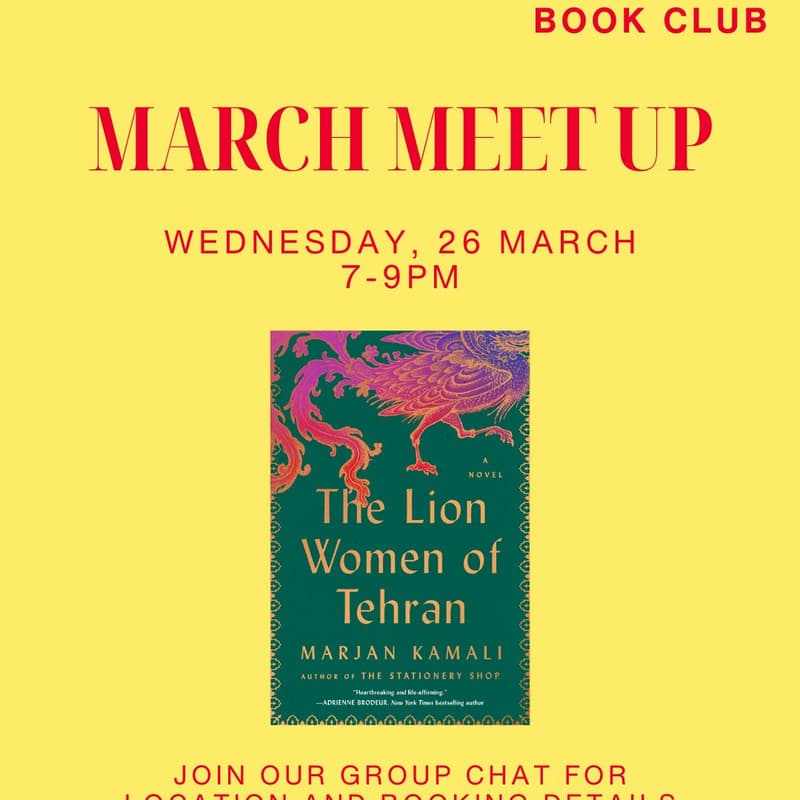 Cover Image for 26 March Meet Up - The Lion Women of Tehran | DWBC Dublin