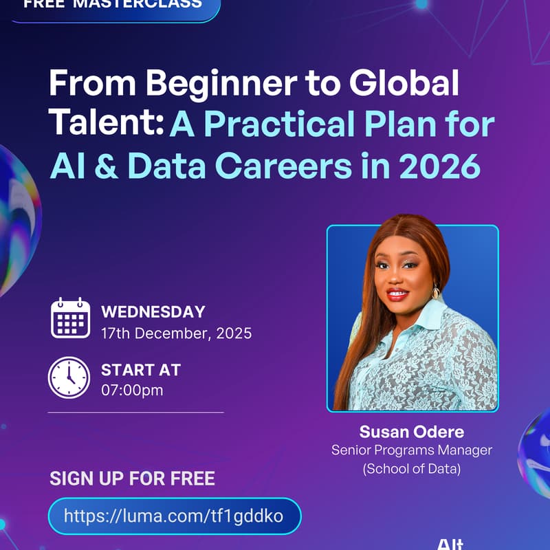 Cover Image for From Beginner to Global Talent: A Practical Plan for AI & Data Careers in 2026