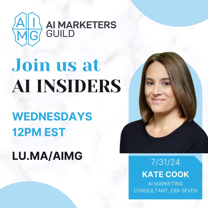 Cover Image for AI Insiders with Kate Cook, Era Seven