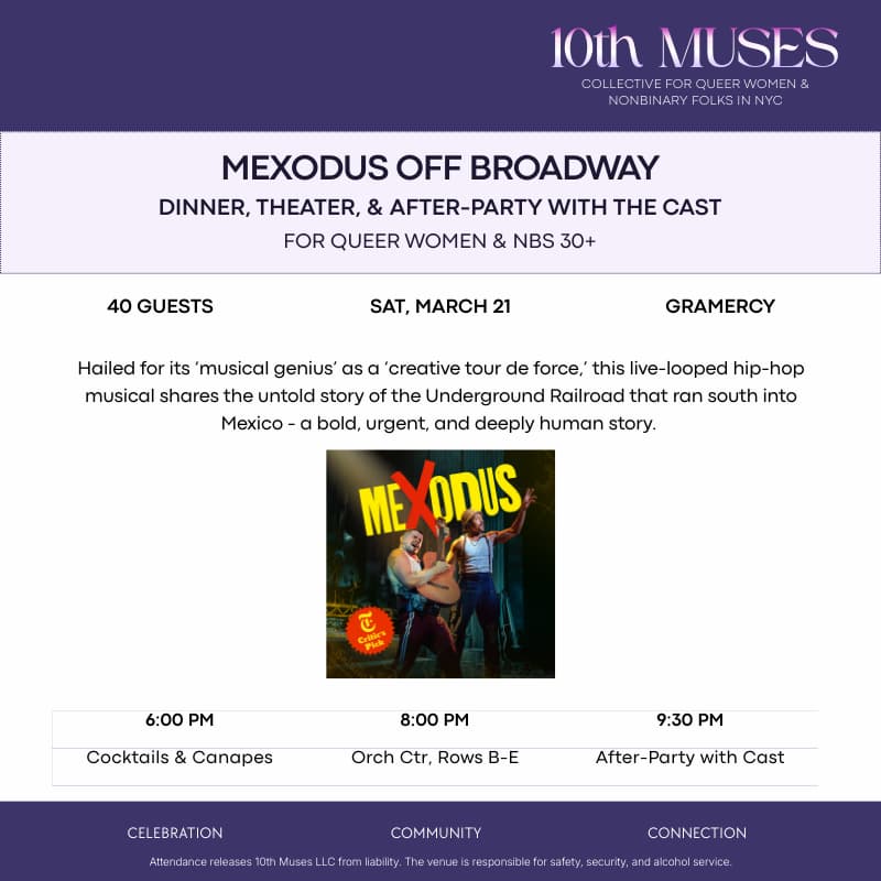 Cover Image for MEXODUS, The Off-Broadway Hip Hop Musical about The Underground Railroad That Went South - For Queer Women & Nonbinary Folks