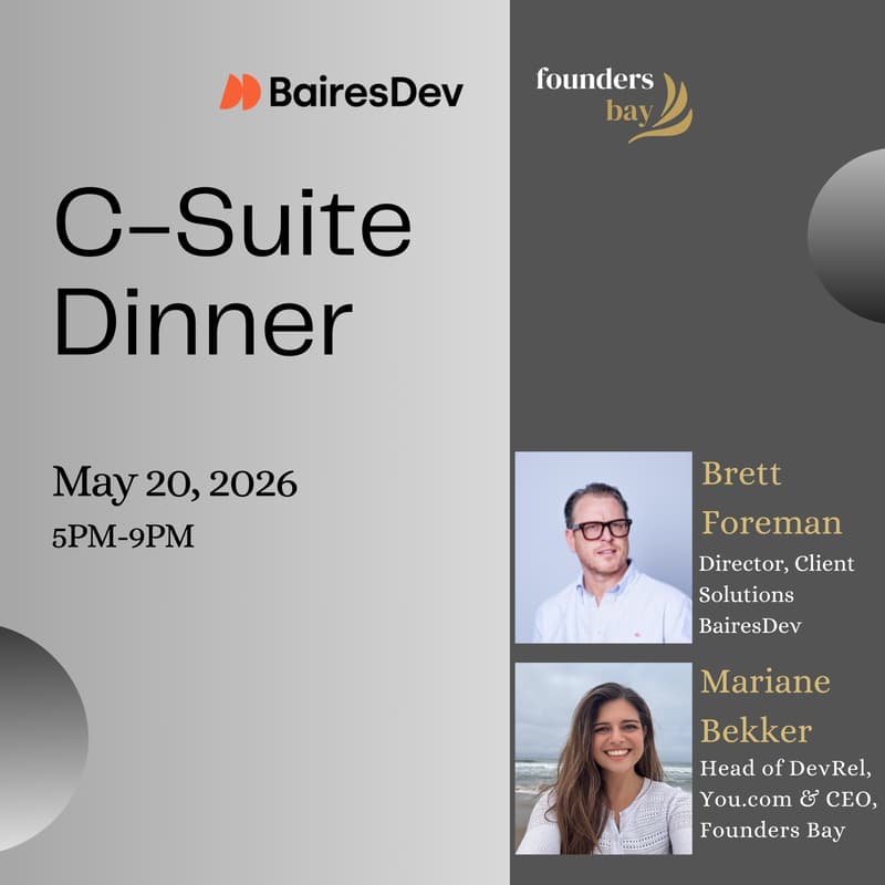 Cover Image for C-Suite Dinner hosted by Founders Bay x Baires Dev