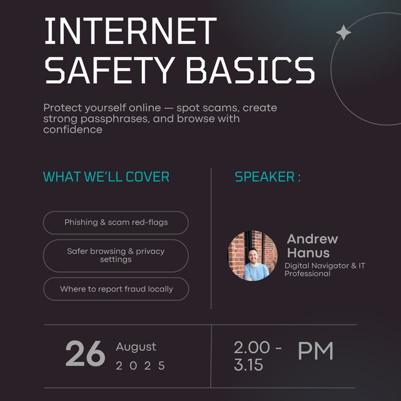 Cover Image for Internet Safety Workshop