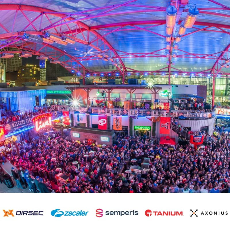 Cover Image for Big 12 Happy Hour & Watch Party with DirSec, ZScaler, Tanium, Semperis, & Axonius