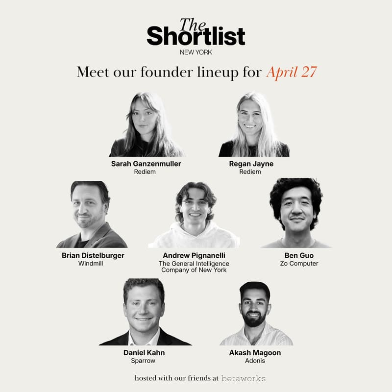 Cover Image for The Shortlist: April Founder Showcase