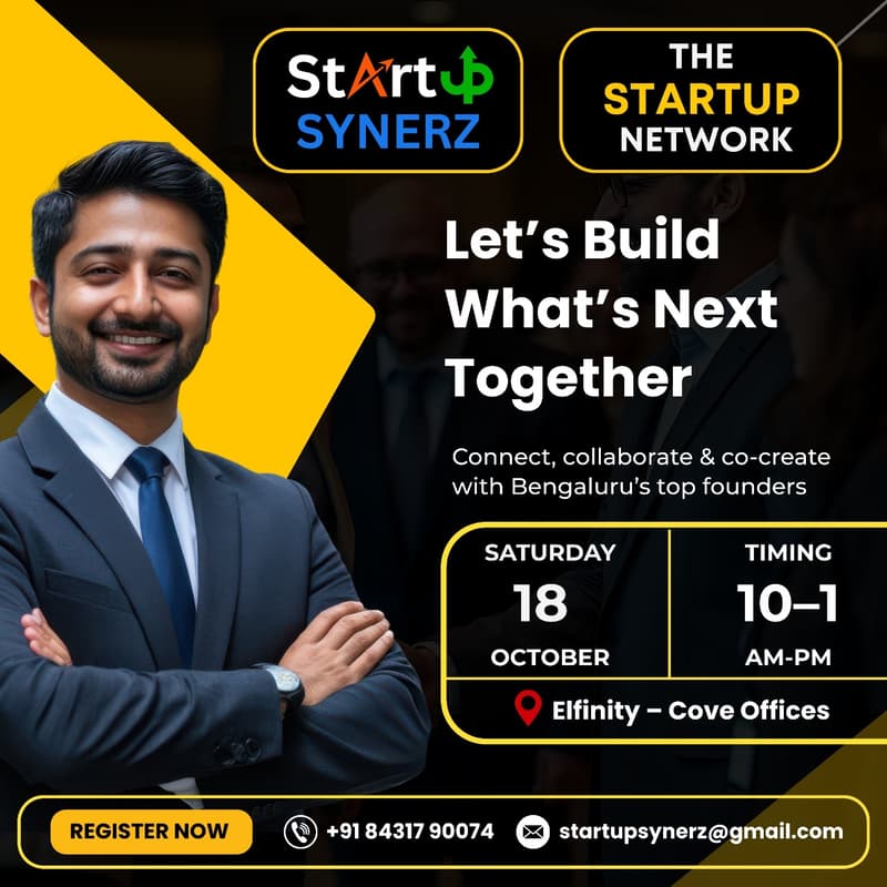 Cover Image for The Startup Network | Networking Event in Bangalore Whitefield