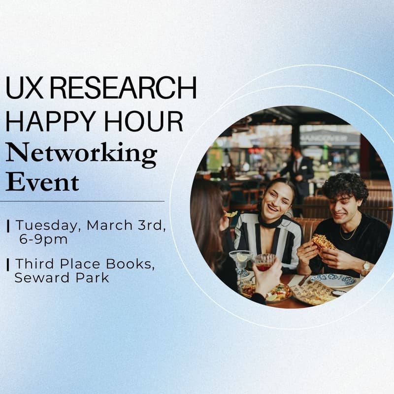 Cover Image for UX Research Happy Hour, Seattle