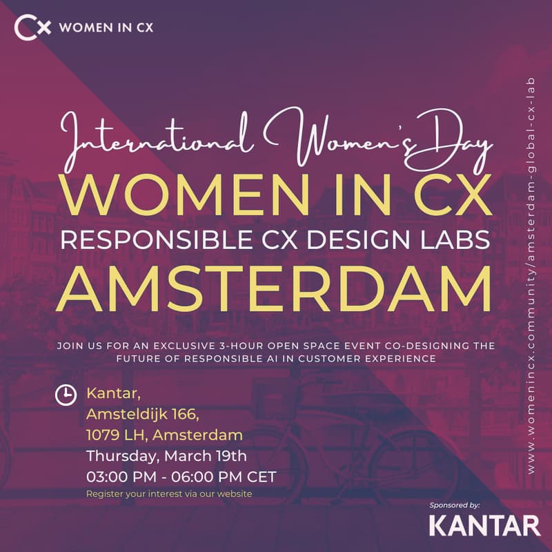 Cover Image for WiCX Amsterdam | International Women’s Day 2026, Global CX Lab