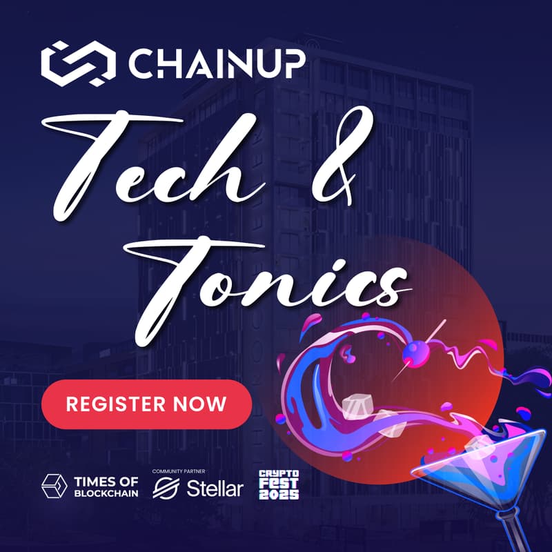 Cover Image for ChainUp Presents Tech & Tonics Mixer (An exclusive evening for Blockchain and Tech Founders to Connect and Unwind)