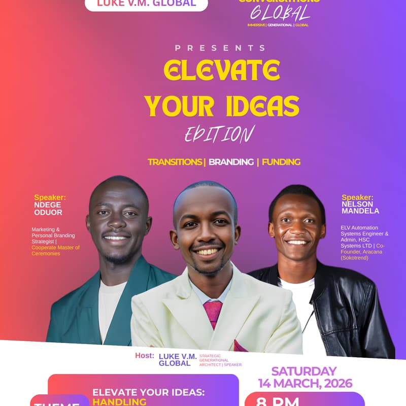 Cover Image for ELEVATE YOUR IDEAS EDITION | IMMERSIVE CONVERSATIONS GLOBAL | LUKE V.M. GLOBAL