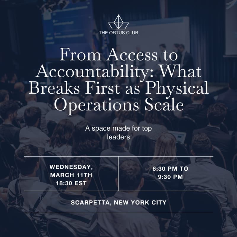 Cover Image for From Access to Accountability: What Breaks First as Physical Operations Scale