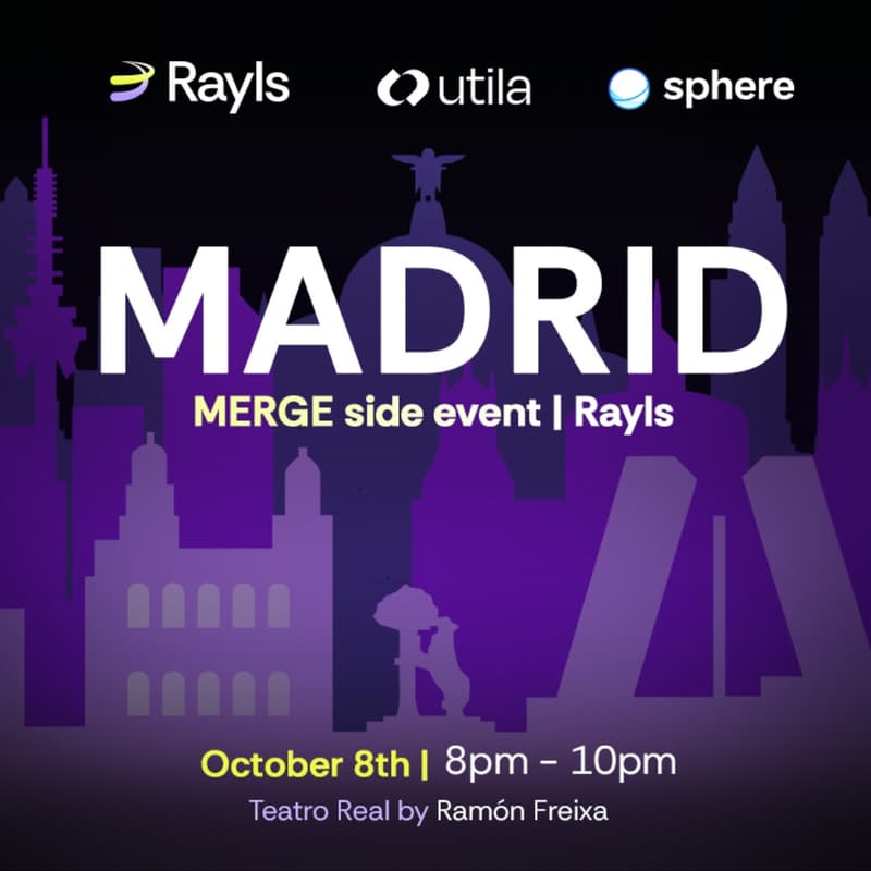 Cover Image for $100T Onchain | TradFi Meets DeFi in Madrid | Rayls x Merge