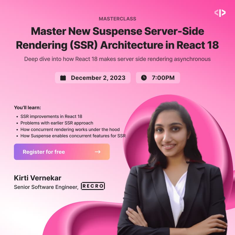 Cover Image for Master New Suspense Server-Side Rendering (SSR) Architecture in React 18