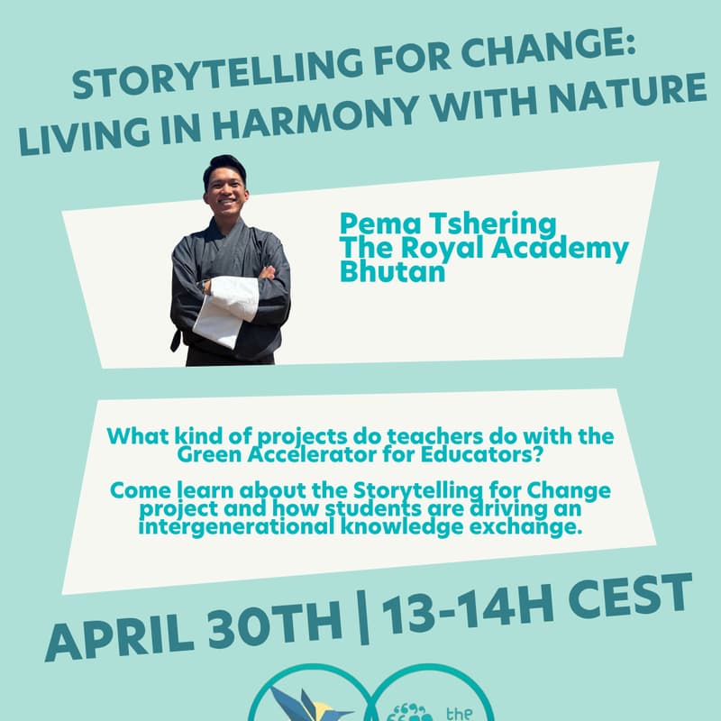 Cover Image for Storytelling for Change Project from the Green Accelerator for Educators