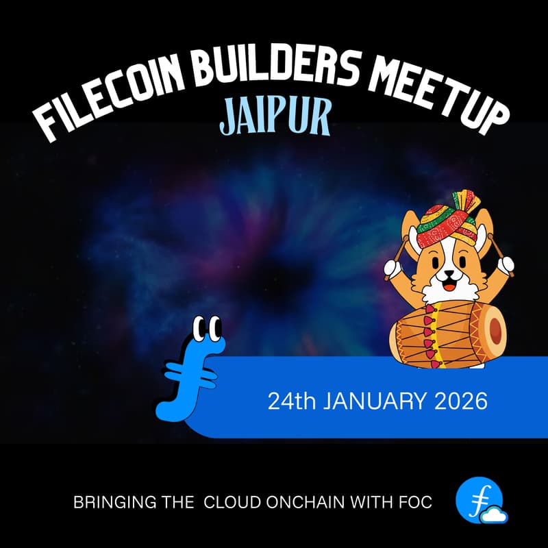 Cover Image for Filecoin Builders Meetup: Jaipur