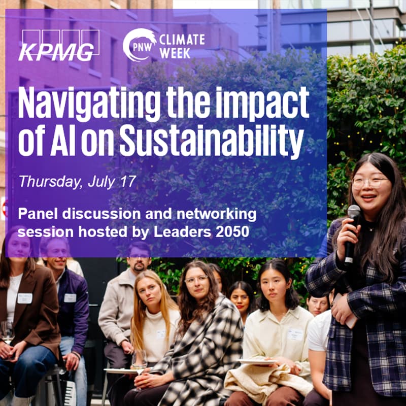 Cover Image for Leaders 2050 x PNWCW: Navigating the Impact of AI on Sustainability